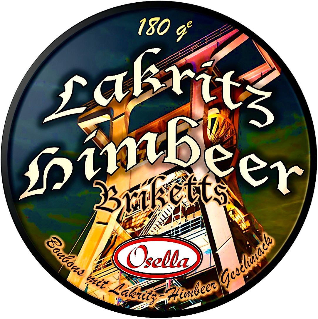 Osella Lakritz Himbeer Briketts